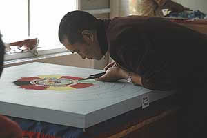 西藏僧人在美国康州蒙氏学校授课