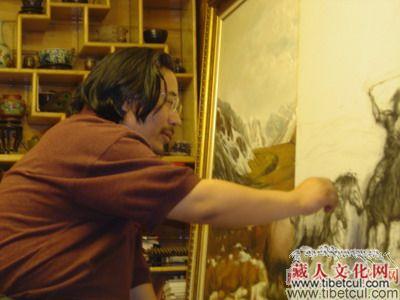藏族著名画家桑吉才让日前当选甘肃省美协副主席
