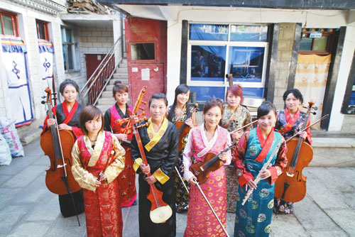 西藏大学学生录制音乐专辑 西藏民歌西洋乐演奏