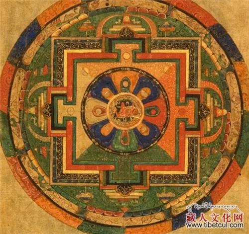 唐卡绘画中的曼陀罗图式与西藏宗教造像学象征的渊源