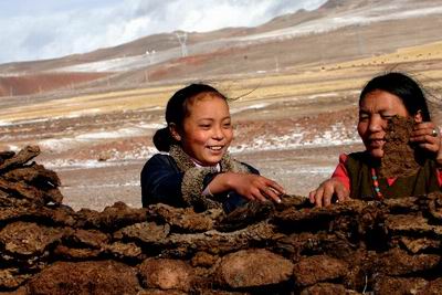 西藏农牧区孩子的寒假生活