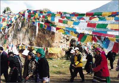 西藏热振寺欢庆“帕帮塘廓”节