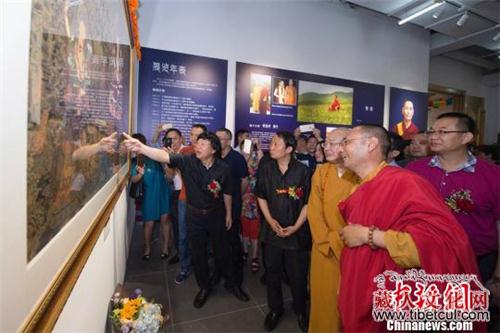 希热布唐卡艺术展长沙开幕 欣赏藏族“百科全书”