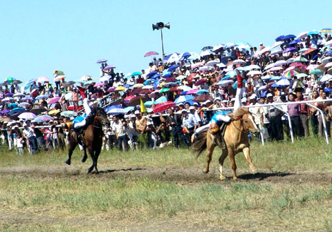 香格里拉赛马节在依拉草原开幕