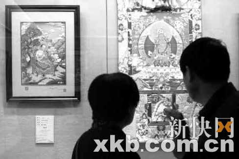 首届佛教绘画比较艺术展昨举行