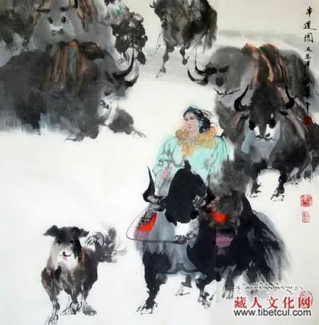 藏族画家尼玛泽仁独秀于藏族艺术之林
